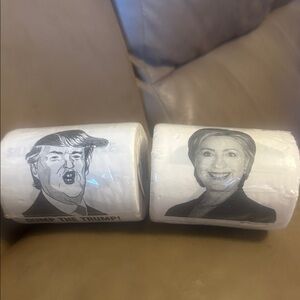 Novelty Political Toilet Paper Set - Black and White